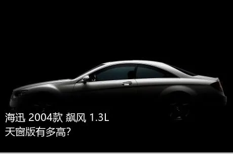 海迅 2004款 飙风 1.3L 天窗版有多高？