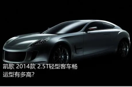 凯歌 2014款 2.5T轻型客车畅运型有多高？
