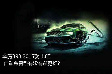 奔腾B90 2015款 1.8T 自动尊贵型有没有前雾灯？