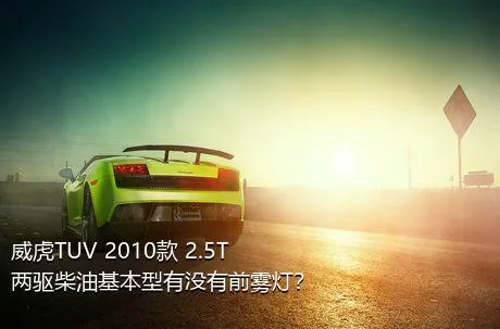 威虎TUV 2010款 2.5T两驱柴油基本型有没有前雾灯？