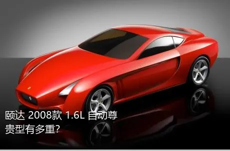 颐达 2008款 1.6L 自动尊贵型有多重？