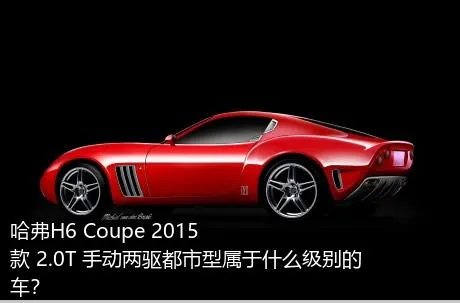 哈弗H6 Coupe 2015款 2.0T 手动两驱都市型属于什么级别的车？