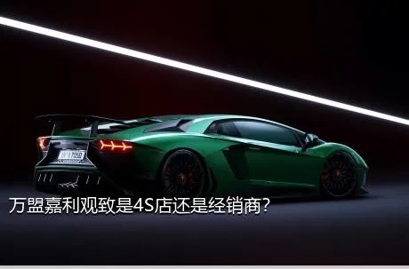 万盟嘉利观致是4S店还是经销商？