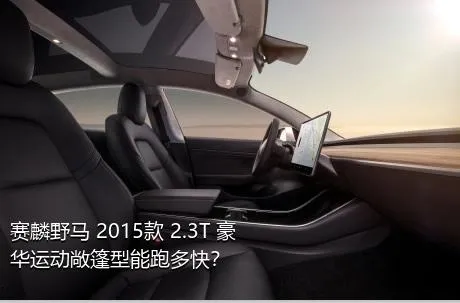 赛麟野马 2015款 2.3T 豪华运动敞篷型能跑多快？
