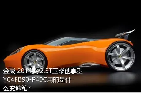 金威 2014款 2.5T玉柴创享型YC4FB90-P40C用的是什么变速箱？