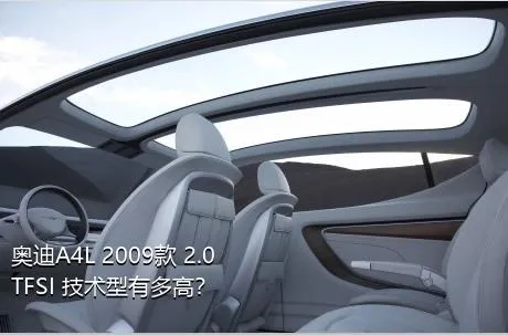 奥迪A4L 2009款 2.0 TFSI 技术型有多高？