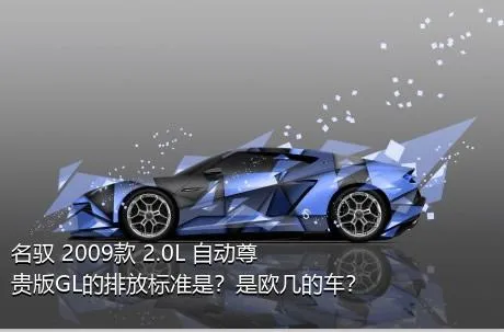 名驭 2009款 2.0L 自动尊贵版GL的排放标准是？是欧几的车？