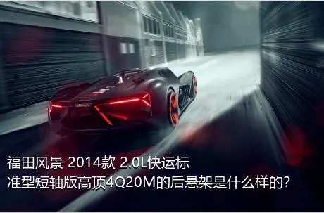 福田风景 2014款 2.0L快运标准型短轴版高顶4Q20M的后悬架是什么样的？