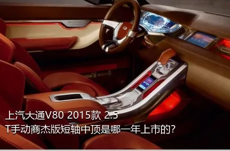 上汽大通V80 2015款 2.5T手动商杰版短轴中顶是哪一年上市的？
