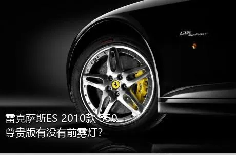 雷克萨斯ES 2010款 350 尊贵版有没有前雾灯？