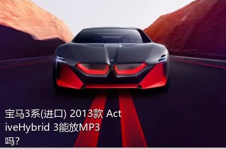 宝马3系(进口) 2013款 ActiveHybrid 3能放MP3吗？