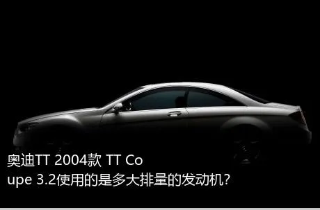 奥迪TT 2004款 TT Coupe 3.2使用的是多大排量的发动机？