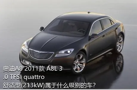 奥迪A8 2011款 A8L 3.0 TFSI quattro舒适型(213kW)属于什么级别的车？