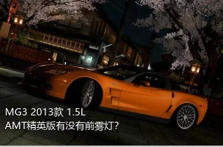 MG3 2013款 1.5L AMT精英版有没有前雾灯？