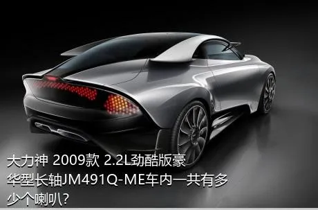 大力神 2009款 2.2L劲酷版豪华型长轴JM491Q-ME车内一共有多少个喇叭？