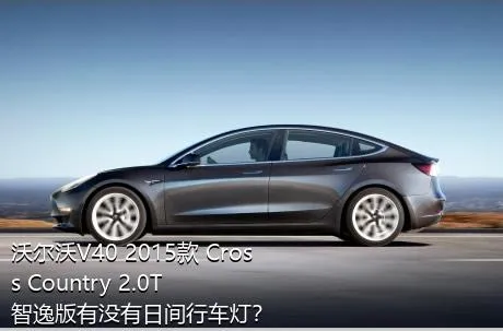 沃尔沃V40 2015款 Cross Country 2.0T 智逸版有没有日间行车灯？