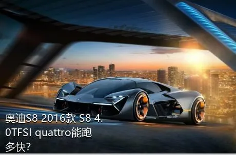 奥迪S8 2016款 S8 4.0TFSI quattro能跑多快？