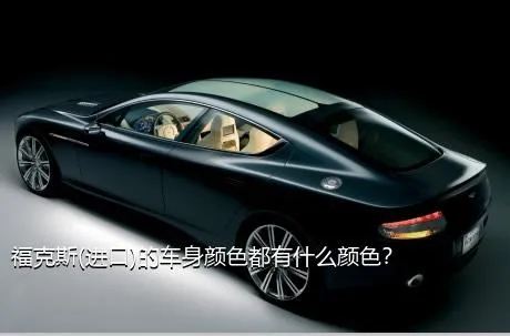 福克斯(进口)的车身颜色都有什么颜色？