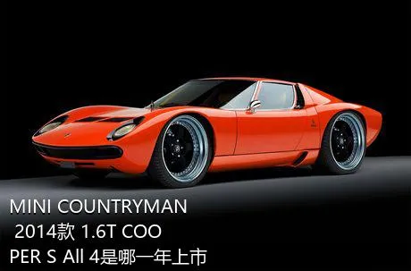 MINI COUNTRYMAN 2014款 1.6T COOPER S All 4是哪一年上市的？