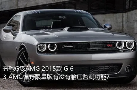 奔驰G级AMG 2015款 G 63 AMG悍野限量版有没有胎压监测功能？
