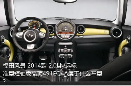 福田风景 2014款 2.0L快运标准型短轴版高顶491EQ4A属于什么车型？