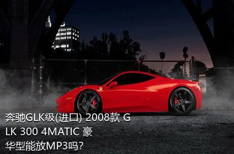奔驰GLK级(进口) 2008款 GLK 300 4MATIC 豪华型能放MP3吗？