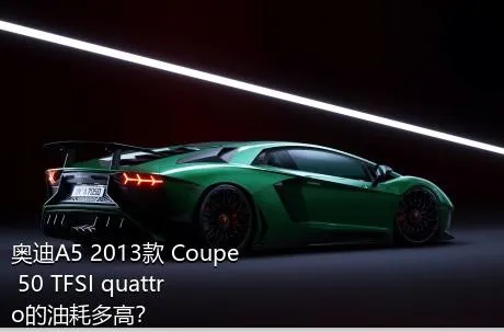 奥迪A5 2013款 Coupe 50 TFSI quattro的油耗多高？