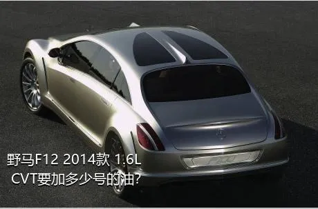 野马F12 2014款 1.6L CVT要加多少号的油？