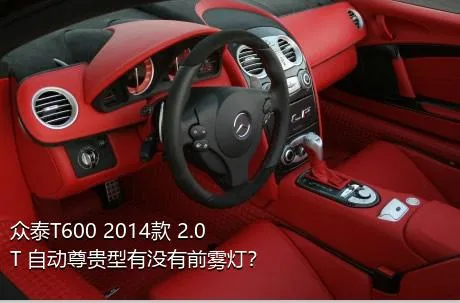 众泰T600 2014款 2.0T 自动尊贵型有没有前雾灯？