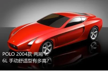 POLO 2004款 两厢 1.6L 手动舒适型有多高？