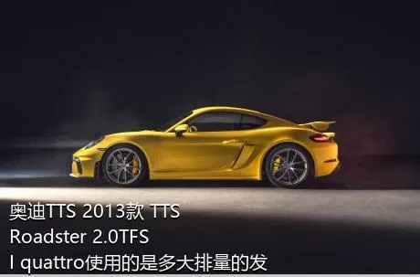 奥迪TTS 2013款 TTS Roadster 2.0TFSI quattro使用的是多大排量的发动机？