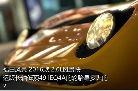 福田风景 2016款 2.0L风景快运版长轴低顶491EQ4A的轮胎是多大的？