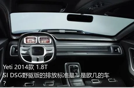 Yeti 2014款 1.8TSI DSG野驱版的排放标准是？是欧几的车？