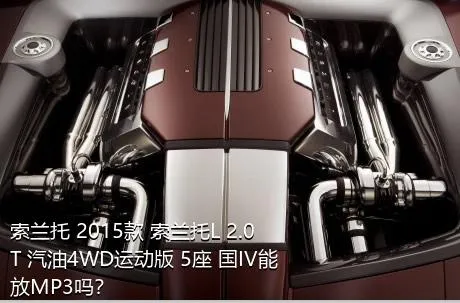索兰托 2015款 索兰托L 2.0T 汽油4WD运动版 5座 国IV能放MP3吗？
