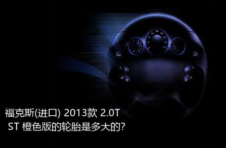 福克斯(进口) 2013款 2.0T ST 橙色版的轮胎是多大的？