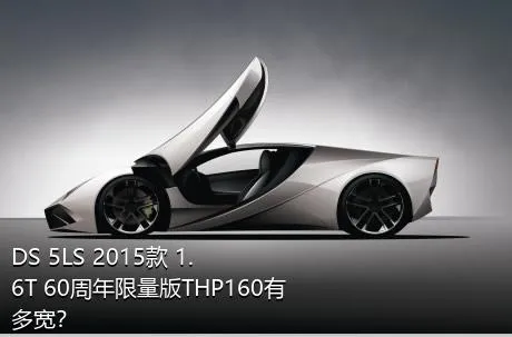 DS 5LS 2015款 1.6T 60周年限量版THP160有多宽？