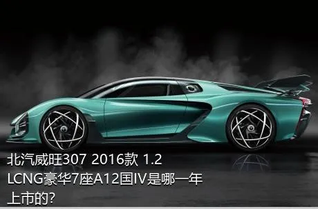 北汽威旺307 2016款 1.2LCNG豪华7座A12国IV是哪一年上市的？