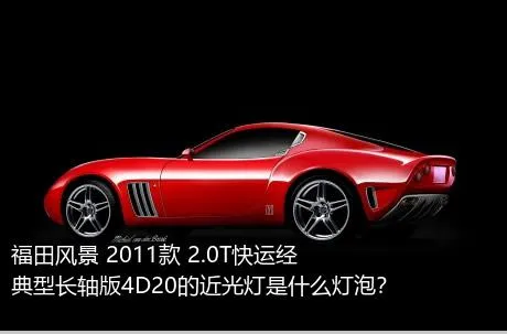 福田风景 2011款 2.0T快运经典型长轴版4D20的近光灯是什么灯泡？