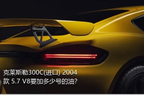 克莱斯勒300C(进口) 2004款 5.7 V8要加多少号的油？