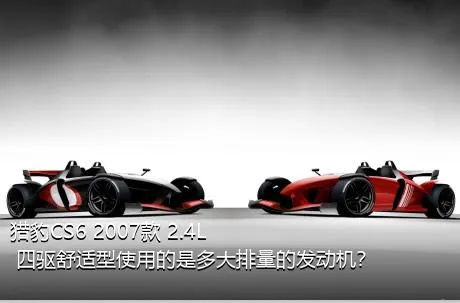 猎豹CS6 2007款 2.4L 四驱舒适型使用的是多大排量的发动机？