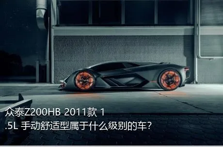 众泰Z200HB 2011款 1.5L 手动舒适型属于什么级别的车？