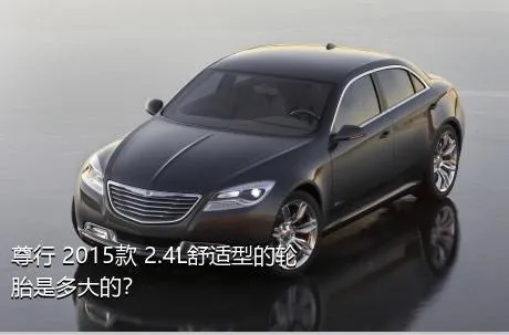 尊行 2015款 2.4L舒适型的轮胎是多大的？