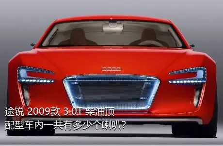 途锐 2009款 3.0T 柴油顶配型车内一共有多少个喇叭？