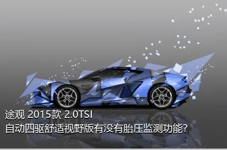 途观 2015款 2.0TSI 自动四驱舒适视野版有没有胎压监测功能？