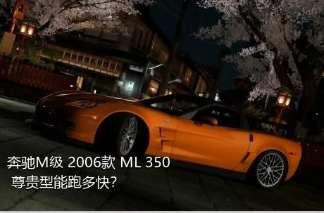 奔驰M级 2006款 ML 350 尊贵型能跑多快？