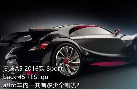 奥迪A5 2016款 Sportback 45 TFSI quattro车内一共有多少个喇叭？