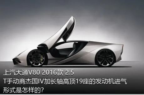 上汽大通V80 2016款 2.5T手动商杰国IV加长轴高顶19座的发动机进气形式是怎样的？