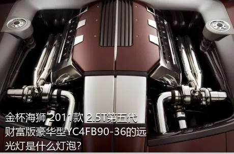 金杯海狮 2011款 2.5T第五代财富版豪华型YC4FB90-36的远光灯是什么灯泡？
