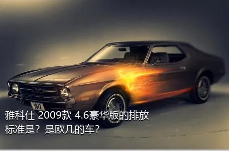 雅科仕 2009款 4.6豪华版的排放标准是？是欧几的车？