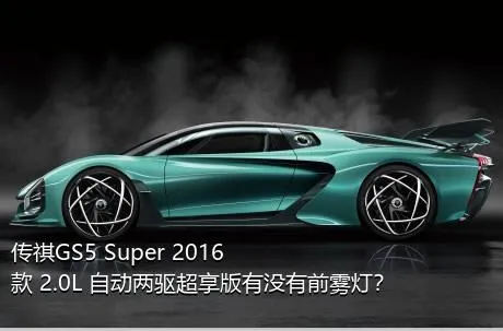 传祺GS5 Super 2016款 2.0L 自动两驱超享版有没有前雾灯？